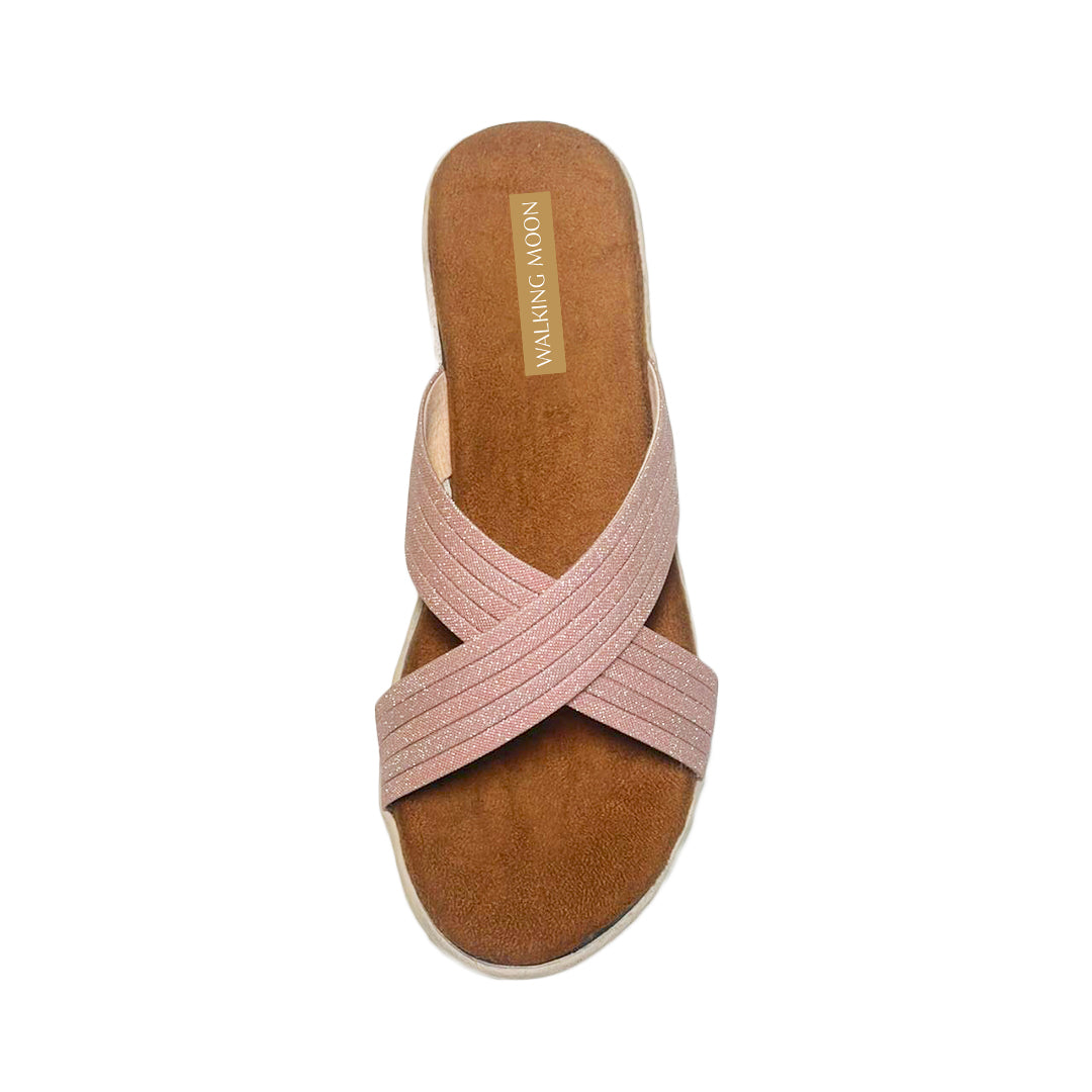 Suede Criss Cross Flat