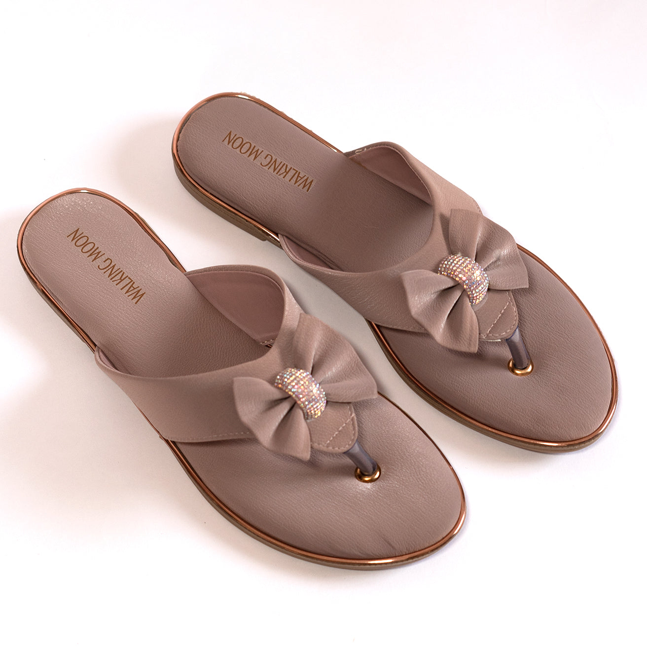 Blush Glow Bow Flats