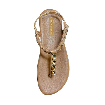Gemstone Braided Backstrap Sandal
