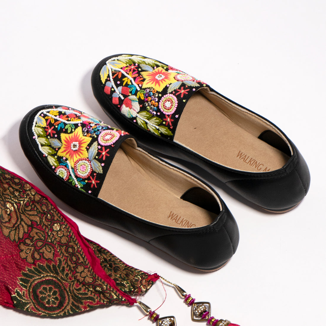 Navrang Bloom Handwork Loafer