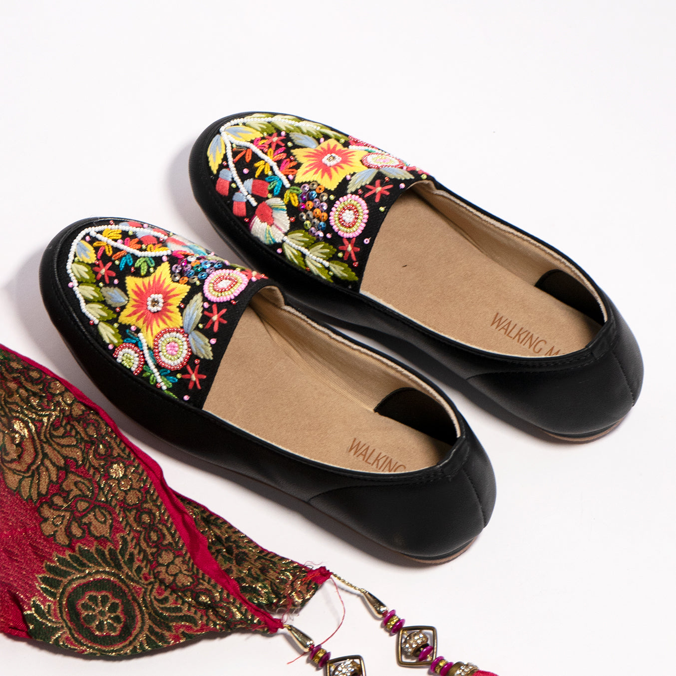 Navrang Bloom Handwork Loafer