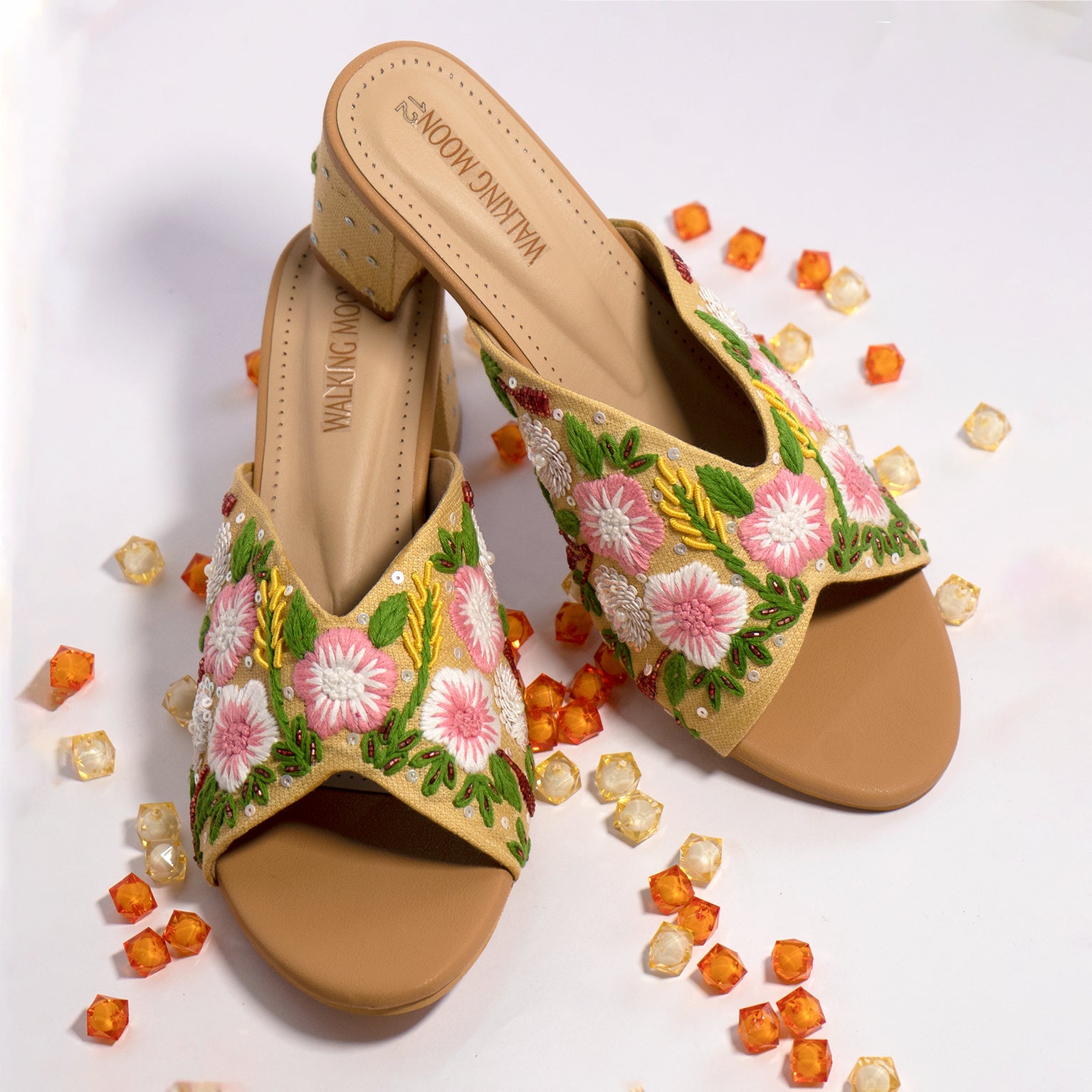 The Blooms Block Heel