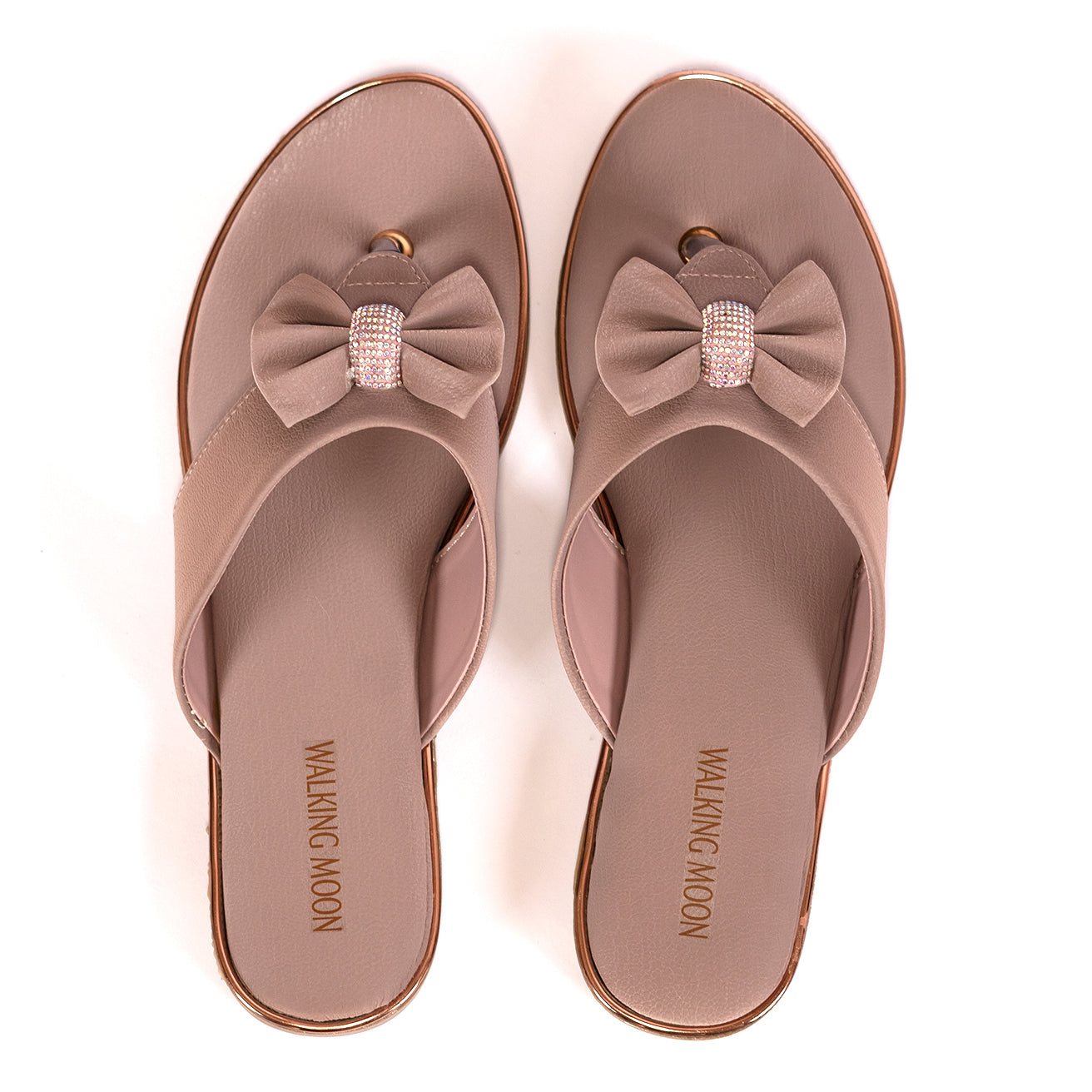 Blush Glow Bow Flats