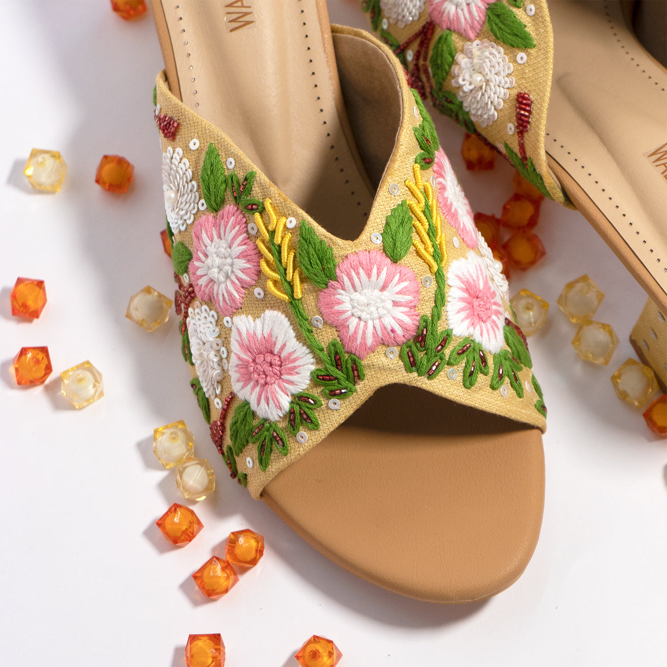 The Blooms Block Heel