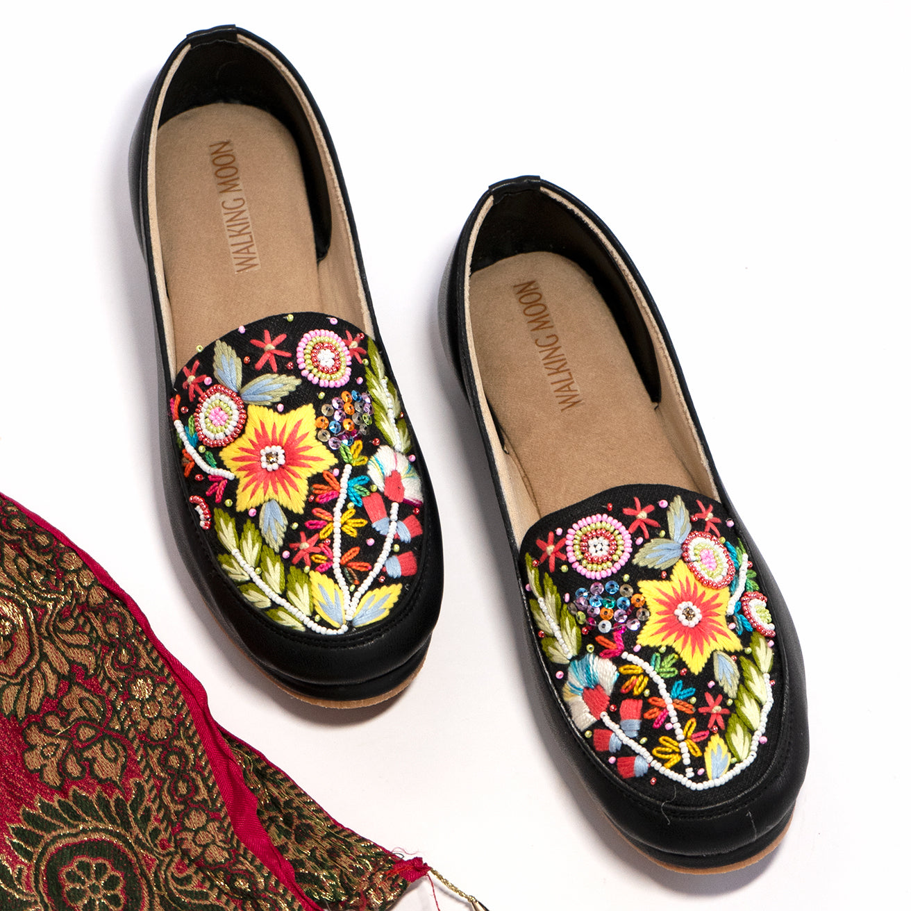 Navrang Bloom Handwork Loafer