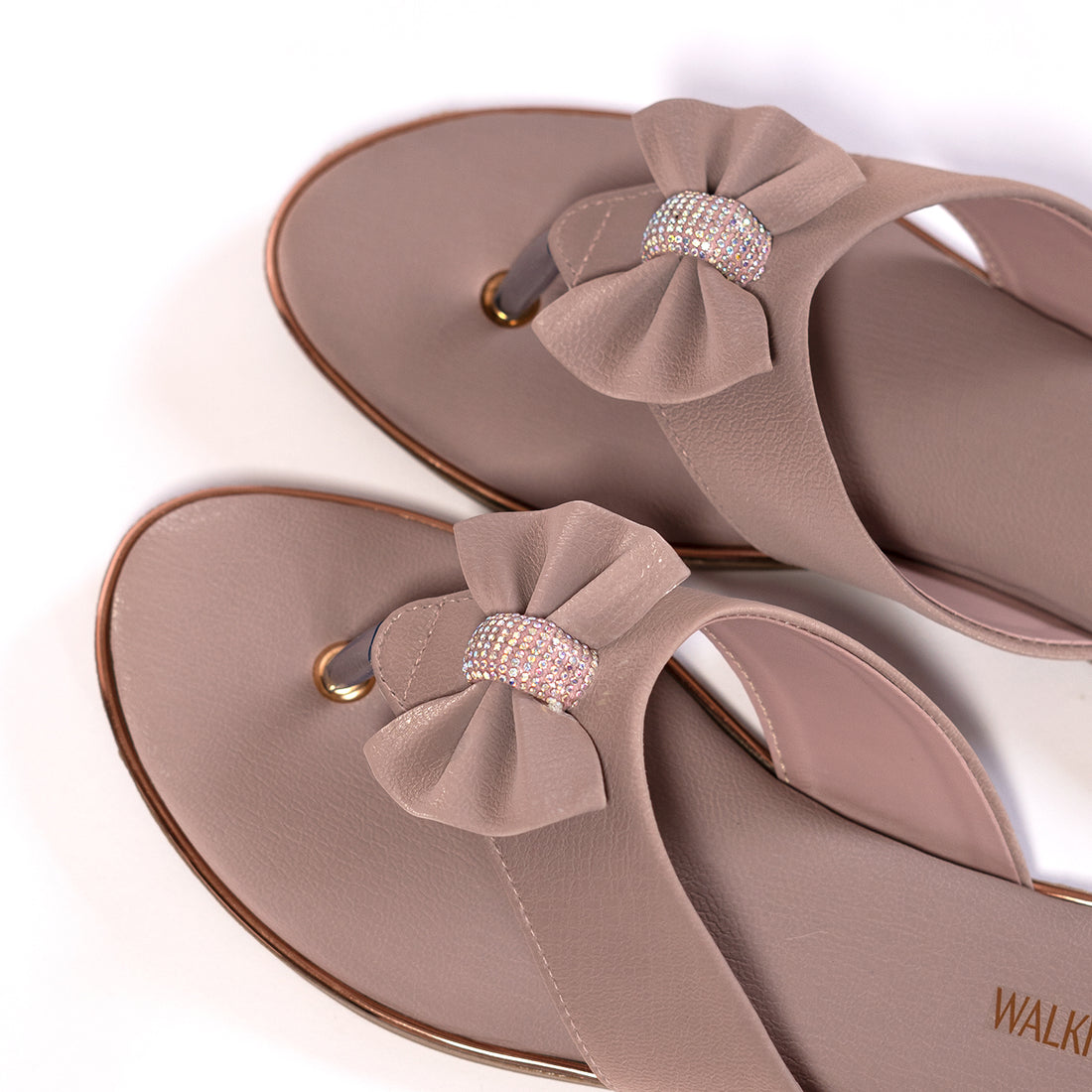 Blush Glow Bow Flats