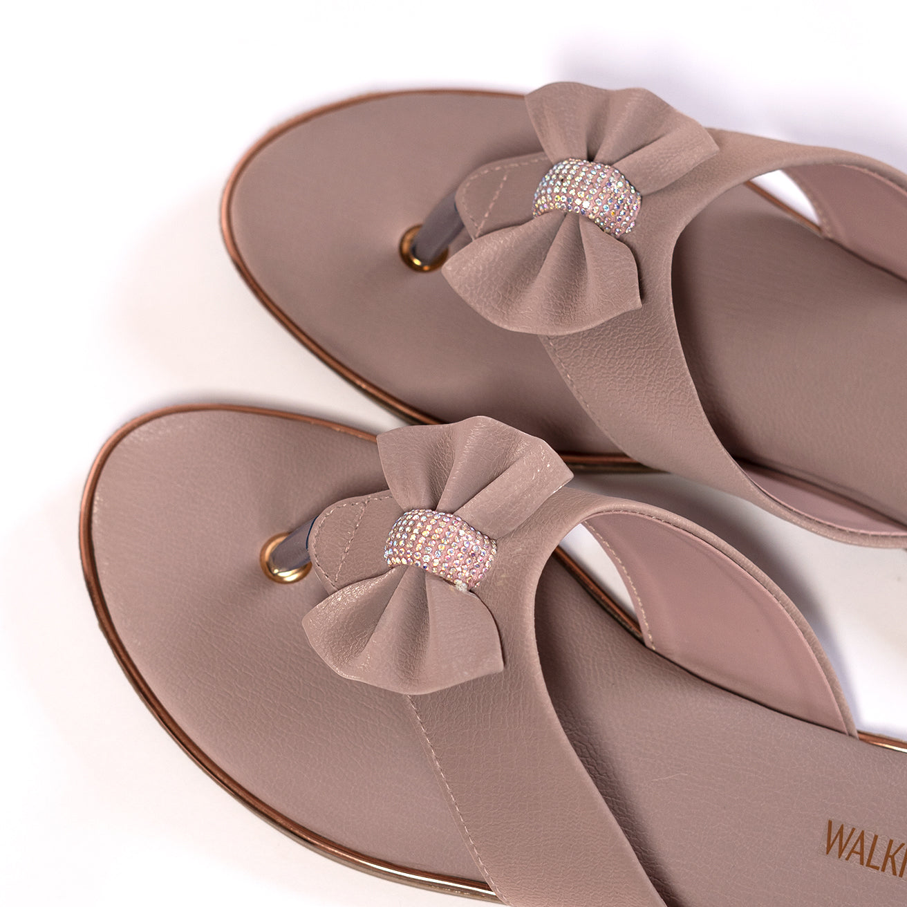 Blush Glow Bow Flats