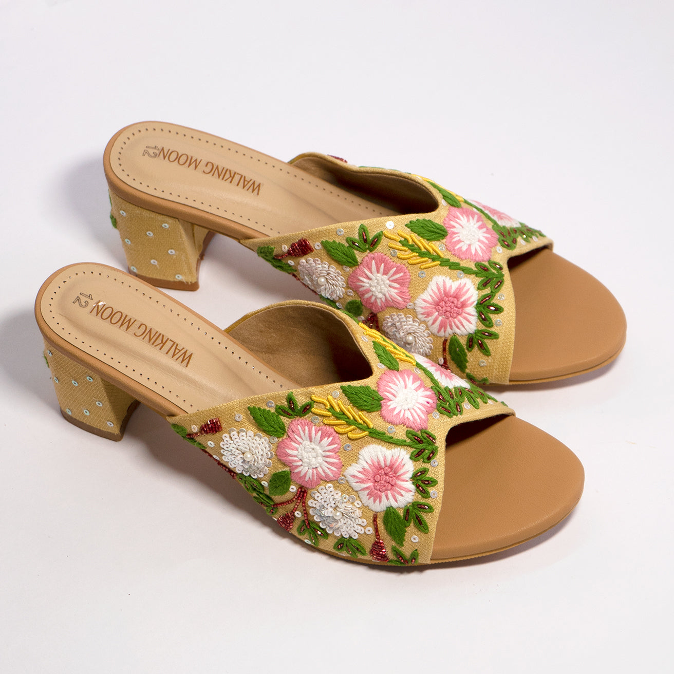 The Blooms Block Heel