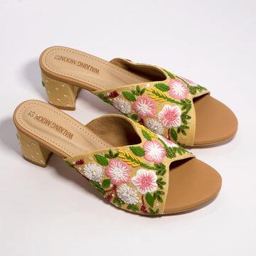 The Blooms Block Heel