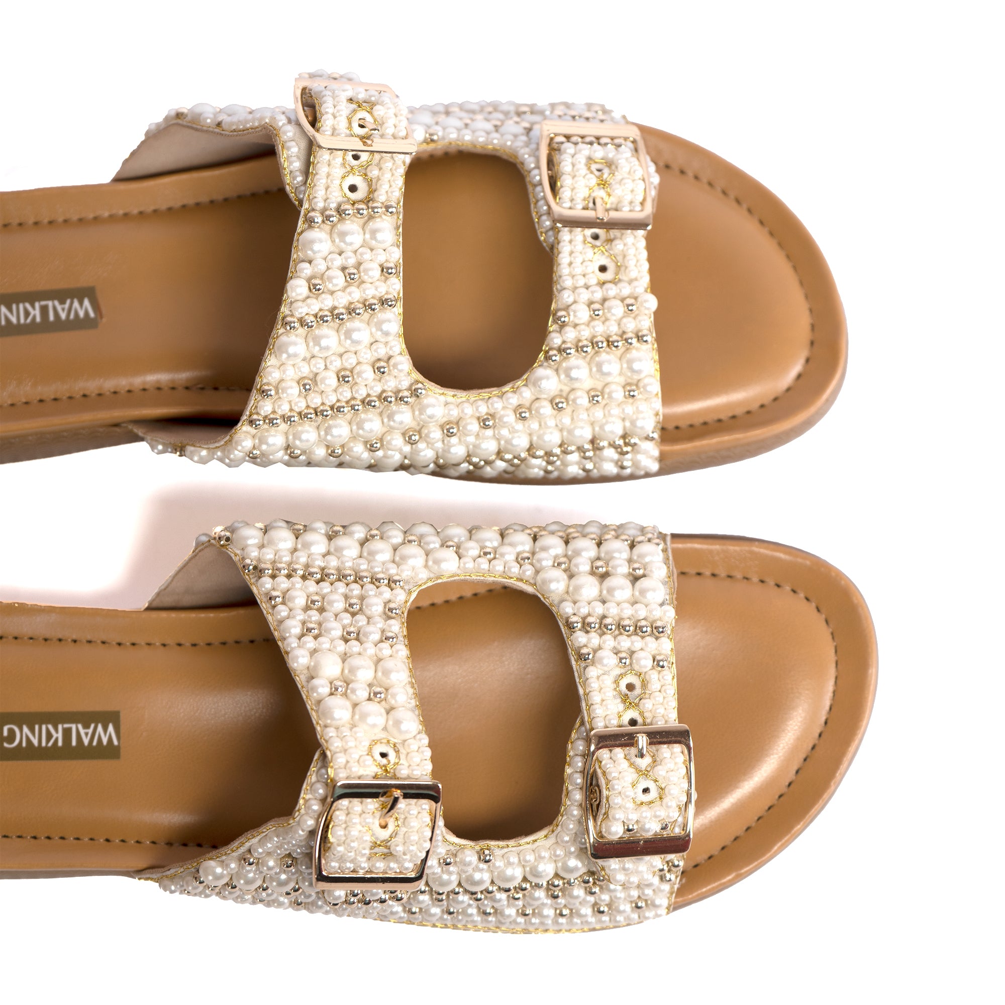 Pearl Jewel Buckle flats