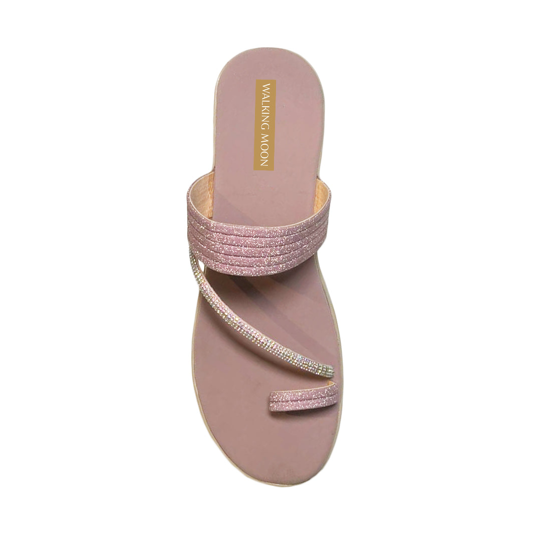 Shimmer Swirl One Toe Flat