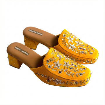 Haldi Glow Bridal Mule Heel