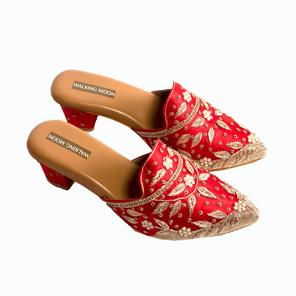 Royale Luxe Bridal Mule Heel