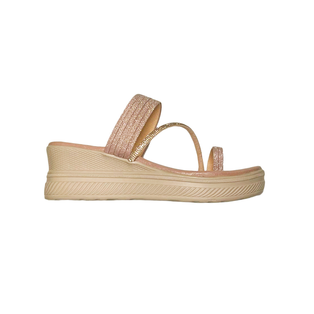 Shimmer Swirl One Toe Flat