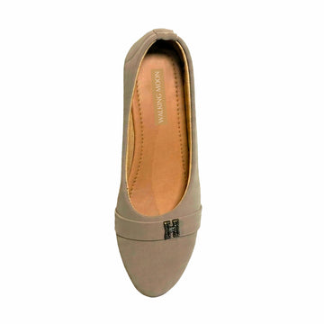 Slip On Belly Low Wedge Light Grey