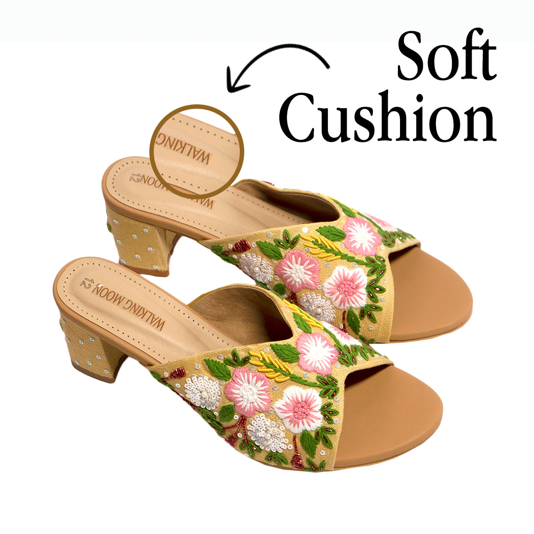 The Blooms Block Heel