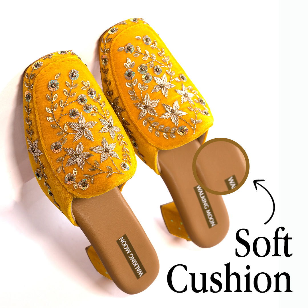 Haldi Glow Bridal Mule Heel