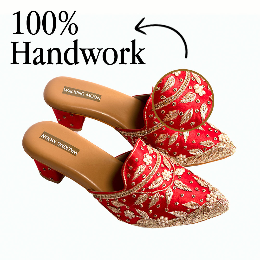 Royale Luxe Bridal Mule Heel