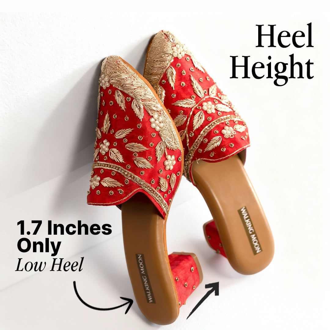 Royale Luxe Bridal Mule Heel