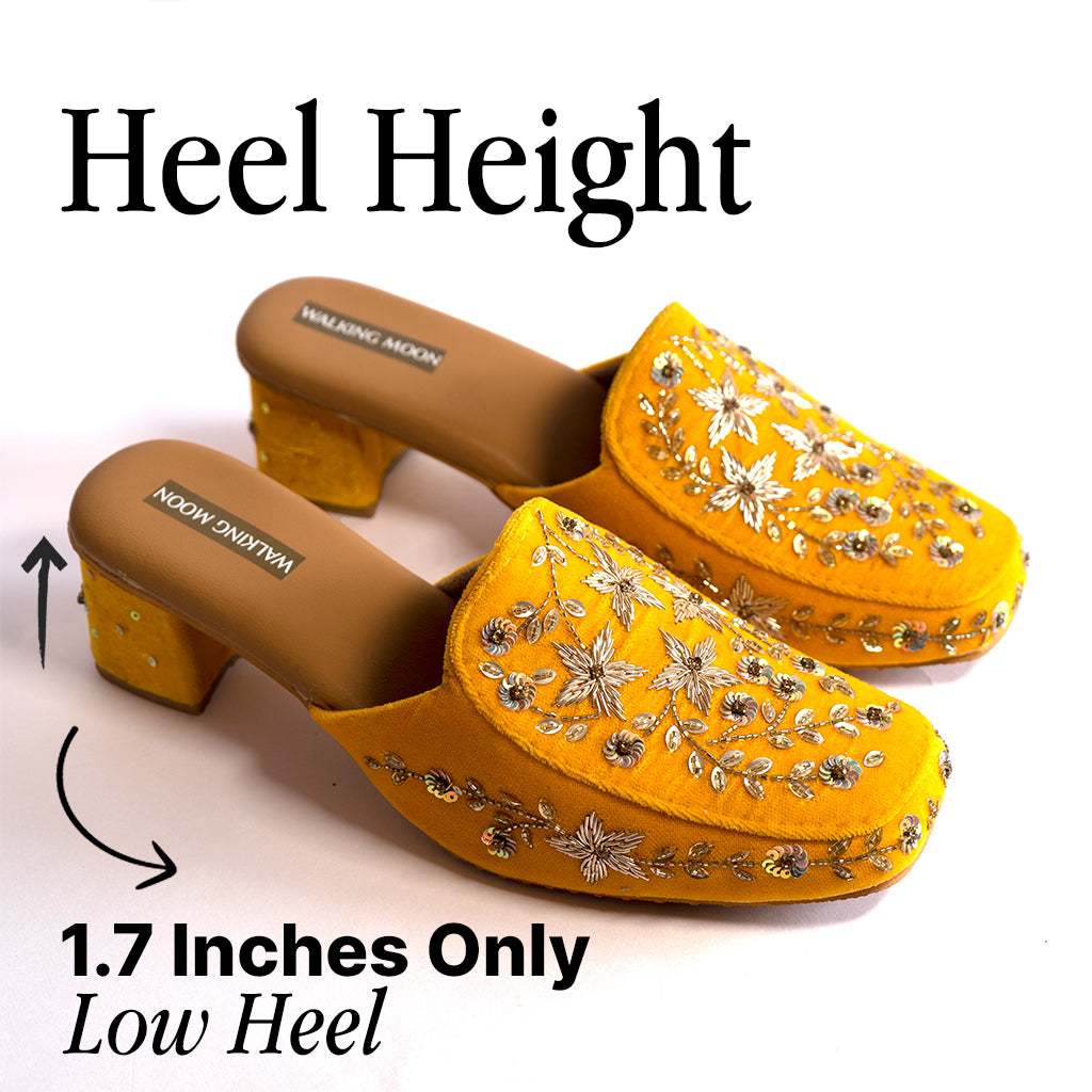 Haldi Glow Bridal Mule Heel